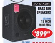 N Dixon Bass Bin Speakers