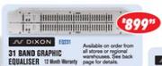 N Dixon 31 Band Graphic Equaliser