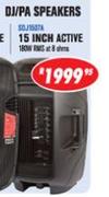 N Dixon DJ/PA Speakers 15 Inch Active