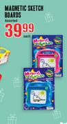 Magnetic Sketch Boards Assorted Each
