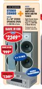 N Dixon Stereo AV Amlifier With AM/FM Tuner & 2x10" Stereo Speakers(Pair)
