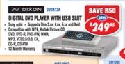 N Dixon Digital DVD Player With USB Slot