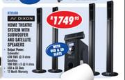 N Dixon Home Theatre System With Subwoofer And Satelite Speakers