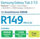 Samsung Galaxy Tab3 7.0-On SmartInternet 500MB
