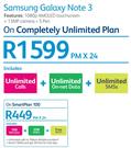 Samsung Galaxy Note 3-On Completely Unlimited Plan