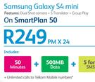 Samsung Galaxy S4 Mini-On Smart Plan 50