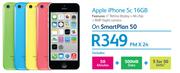 Apple iPhone 5c 16GB-On Smart Plan 50