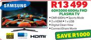 Samsung 600Hz FHD Plasma TV 60H5000