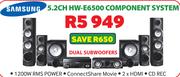 Samsung 5.2Ch Component System HW-E6500
