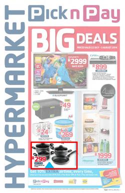 Pick N Pay Hypermarket : Big Deals (22 Jul - 3 Aug 2014), page 1