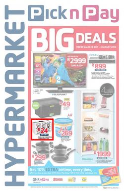 Pick N Pay Hypermarket : Big Deals (22 Jul - 3 Aug 2014), page 1