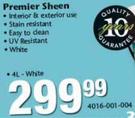 Deco Premier Sheen White - 4L