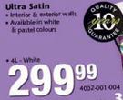 Deco Ultra Satin White - 4L