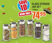 Glass Storage Jar Set 7 Piece