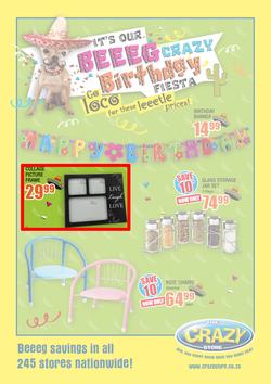 The Crazy Store : Birthday Fiesta (28 Jul - 31 Aug 2014), page 1