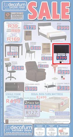 Decofurn Cape Town : Sale (Valid until 31 Jul 2014), page 1