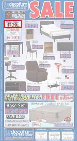 Decofurn Johannesburg : Sale (Valid until 21 Jul 2014), page 1