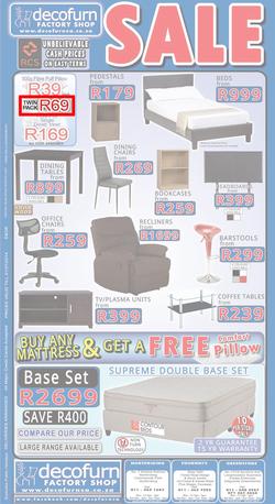 Decofurn Johannesburg : Sale (Valid until 21 Jul 2014), page 1