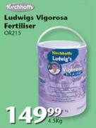 kirchhoffs Ludwigs Vigorosa Fertiliser OR215-4.5kg