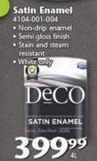 Deco 4Ltr Satin Enamel-Each