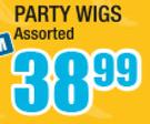 Party Wigs Assorted