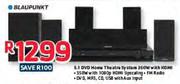 Blaupunkt 5.1 DVD Home Theatre System 350W With HDMI