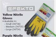 Efekto Yellow Nitrile Gloves-Per Pair