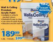 Duram Wall & Ceiling Premium Acrylic Paint-20L
