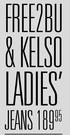 Free2BU & Kelso Ladies Jeans