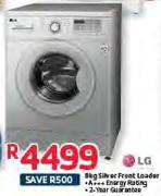 LG 8Kg Silver Front Loader