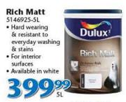 Dulux 5Ltr Rich Matt-Each