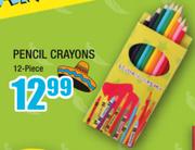Pencil Crayons 12 Piece