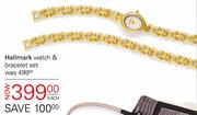 Hallmark Watch & Bracelet Set