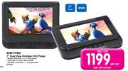 Sinotec 7" Dual View Portable DVD Player PDVD-X2B-Per Set