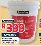 Homefront Roof Paint Assorted Colours-20L