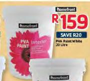 Homefront PVA Paint White-20L