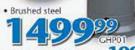 Patio Brushed Steel Gas Heater-Each
