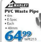 Marley PVC Waste Pipe-40mm Each
