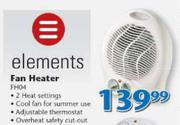 Elements Fan Heater-Each