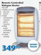 Remote Controlled Halogen Heater-Each