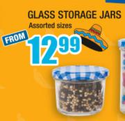 Glass Storage Jars Assorted Sizes