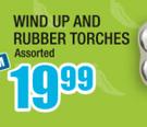 Wind Up And Rubber Torches Assorted
