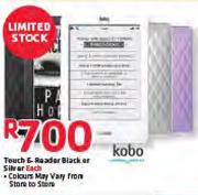 Kobo Touch E-Reader Black/Silver-Each