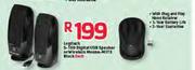 Logitech S-150 Digital USB Speaker Or Wireless Mouse M175 Black-Each