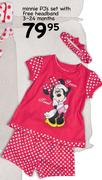 Minnie PJs Set With Free Headband