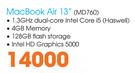 Macbook Air 13" (MD760)