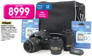 Nikon D3200 Camera Triple Lens Bundle-Per Bundle