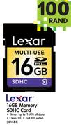 Lexar 16GB Memory SDHC Card