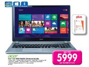 Acer 15.6" Ci3 4GB/500GB Ultrabook Bundle-Per Bundle