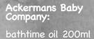Ackermans Baby Company Bathtime Oil-200ml
